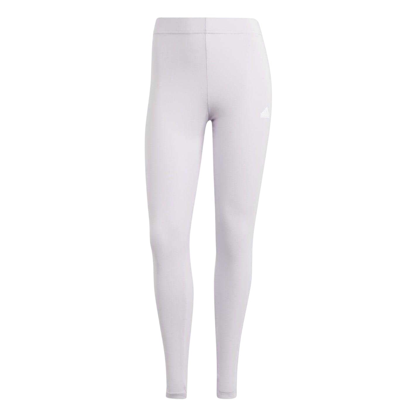 Lavender - Front - Adidas Womens-Ladies Future Icons 3 Stripes Tight Leggings