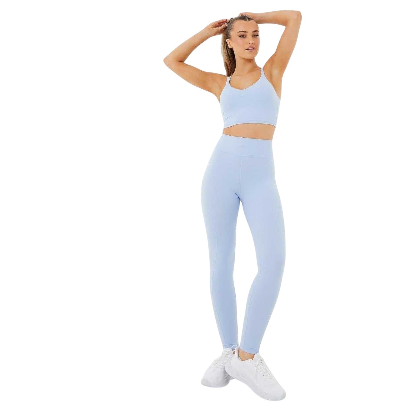 Brunnera Blue - Side - USA Pro Womens-Ladies Sophie Habboo Panelled High Waist Leggings