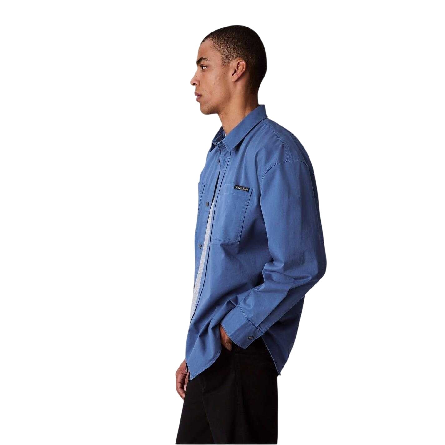 Blue - Lifestyle - Calvin Klein Mens Chambray Shirt