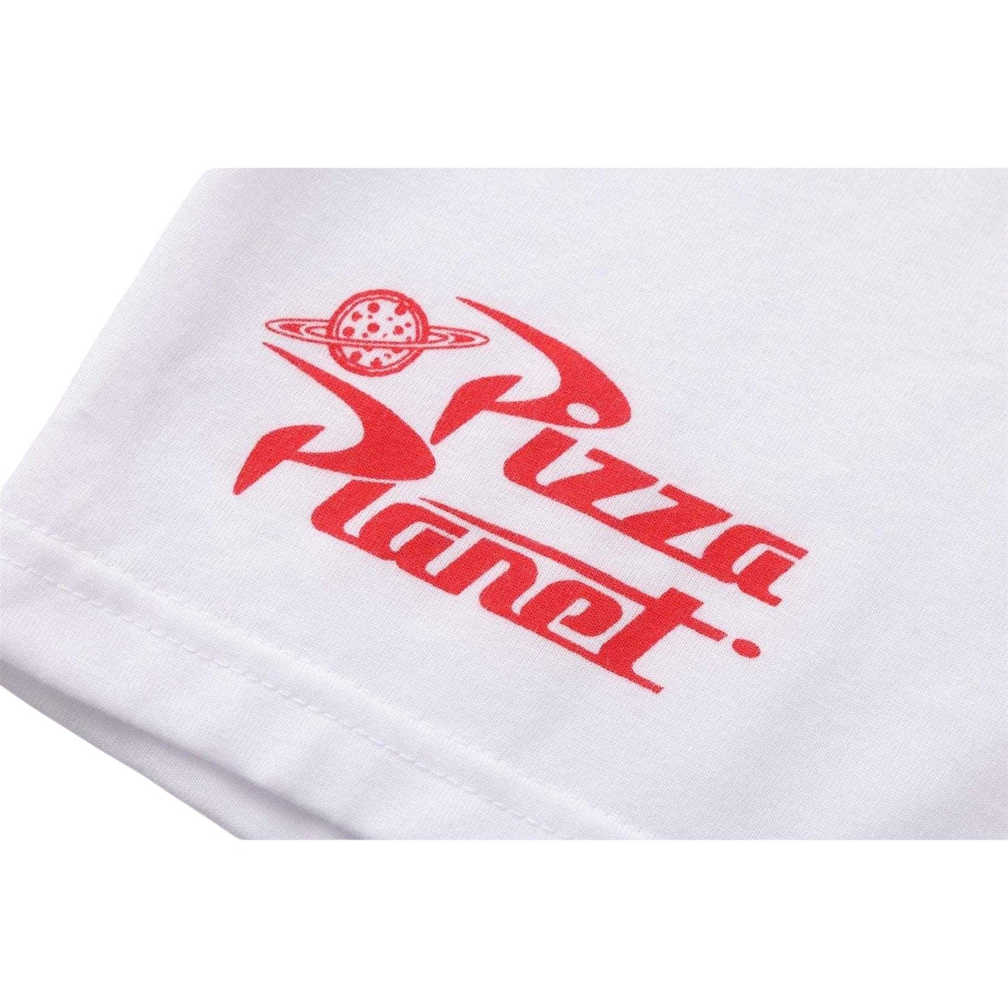 White-Multicoloured - Side - Toy Story Childrens-Kids Pizza Planet T-Shirt