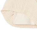 Cream - Close up - Lacoste Womens-Ladies Lined Pleated Tennis Shorts