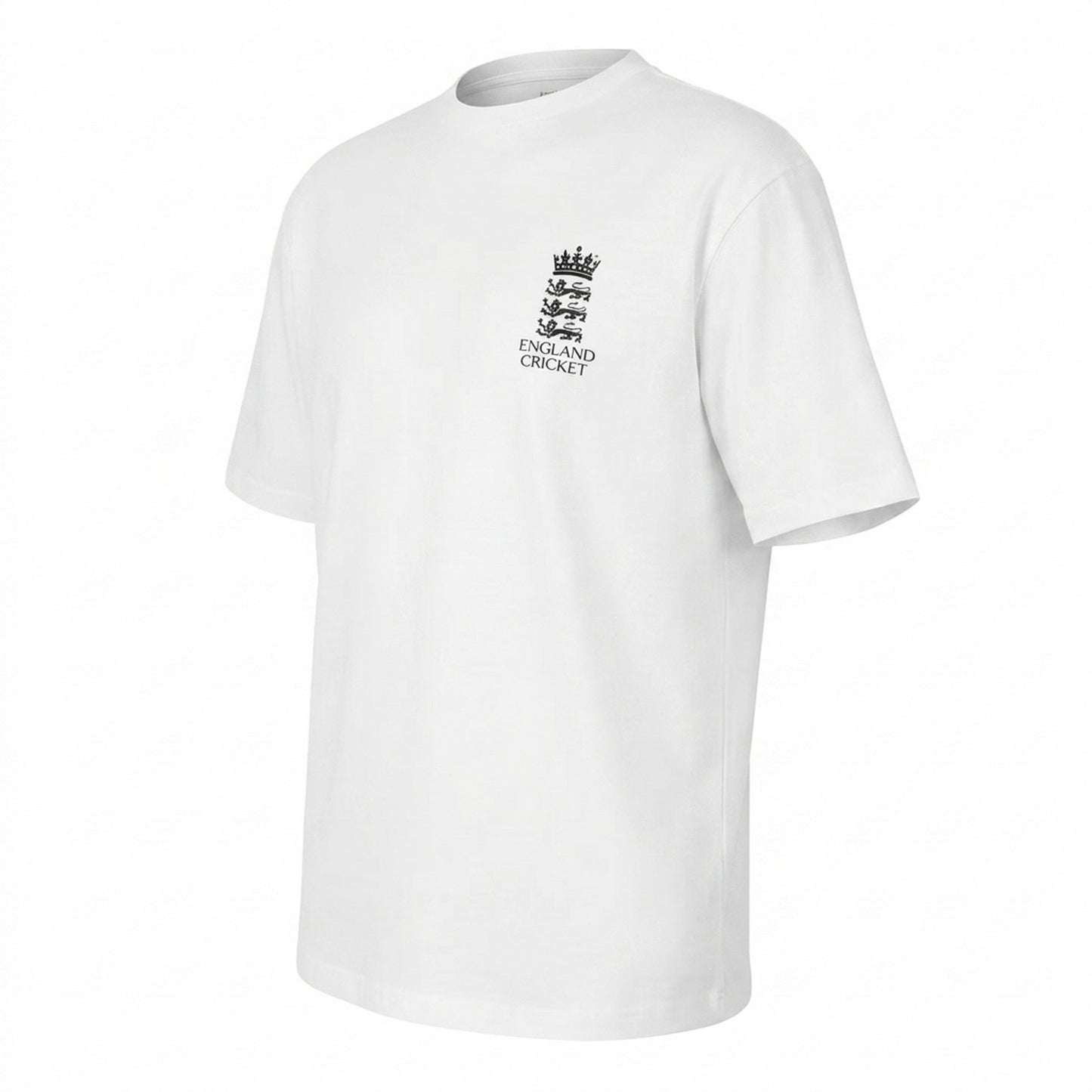 White - Side - Castore Unisex Adult England Cricket Crest T-Shirt