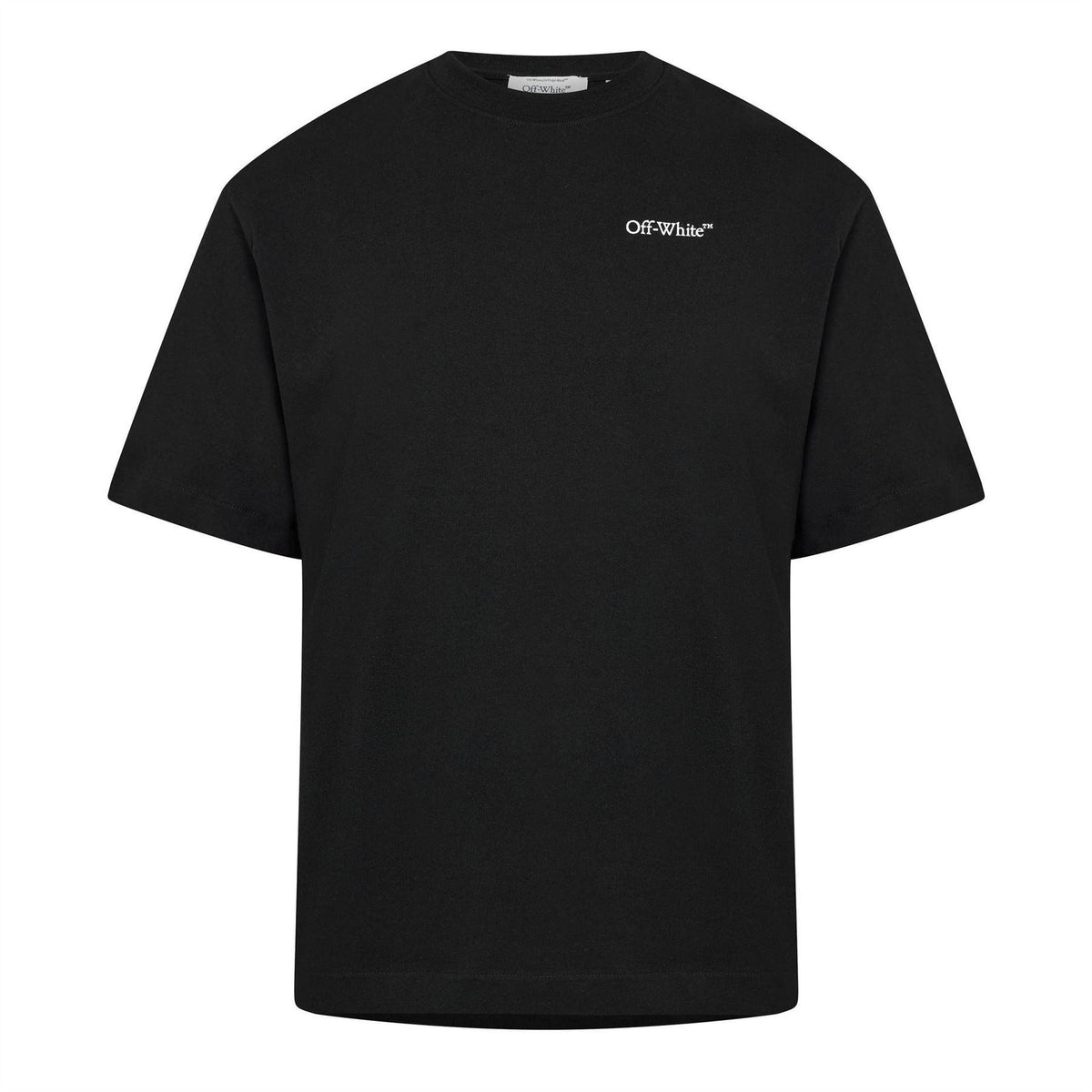 Black - Front - Off White Mens Chain Print T-Shirt
