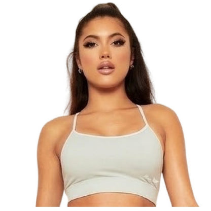 Green - Side - Missy Empire Womens-Ladies Colour Block Sports Bra