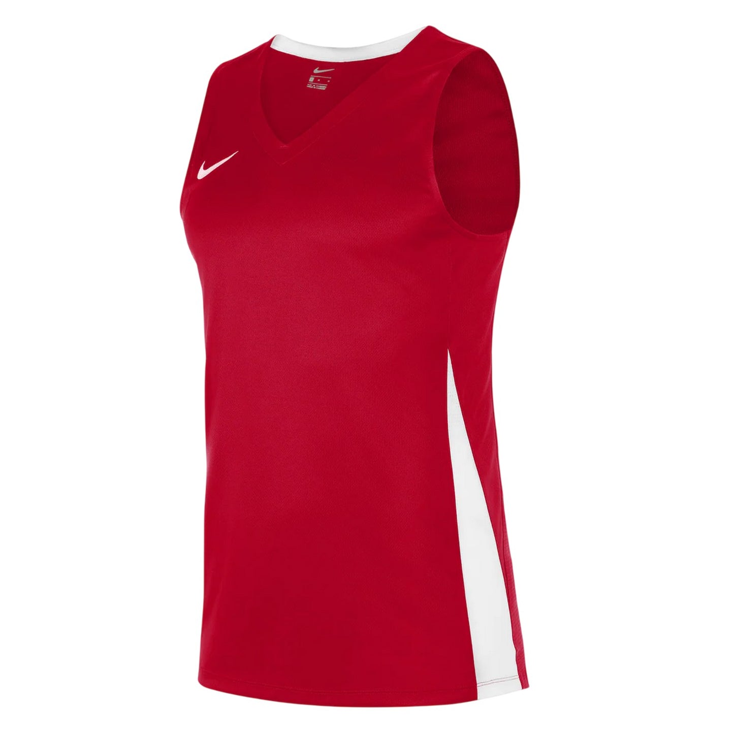 University Red-White - Front - Nike Womens-Ladies Contrast Panel Sleeveless Jersey