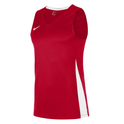 University Red-White - Front - Nike Womens-Ladies Contrast Panel Sleeveless Jersey
