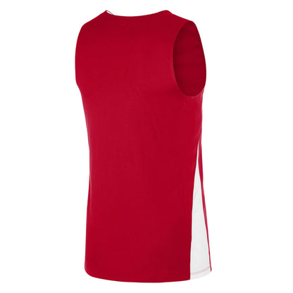 University Red-White - Back - Nike Womens-Ladies Contrast Panel Sleeveless Jersey