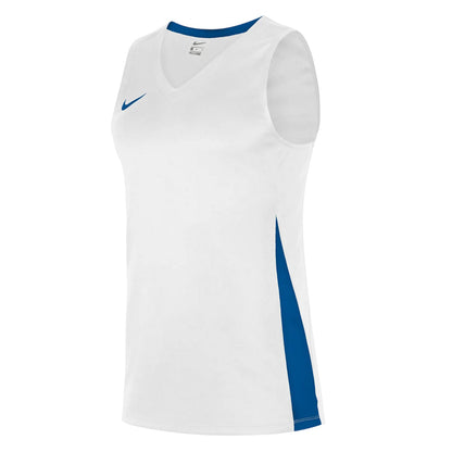 White - Front - Nike Womens-Ladies Contrast Panel Sleeveless Jersey