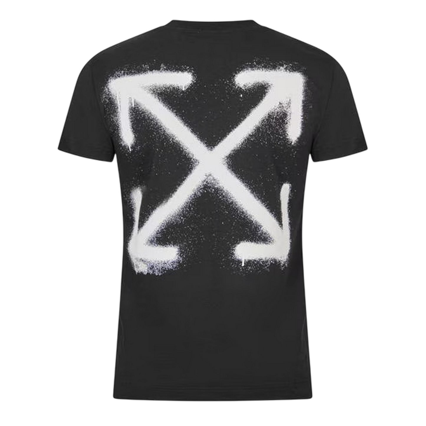 Black - Back - Off White Mens Off Logo Short-Sleeved T-Shirt