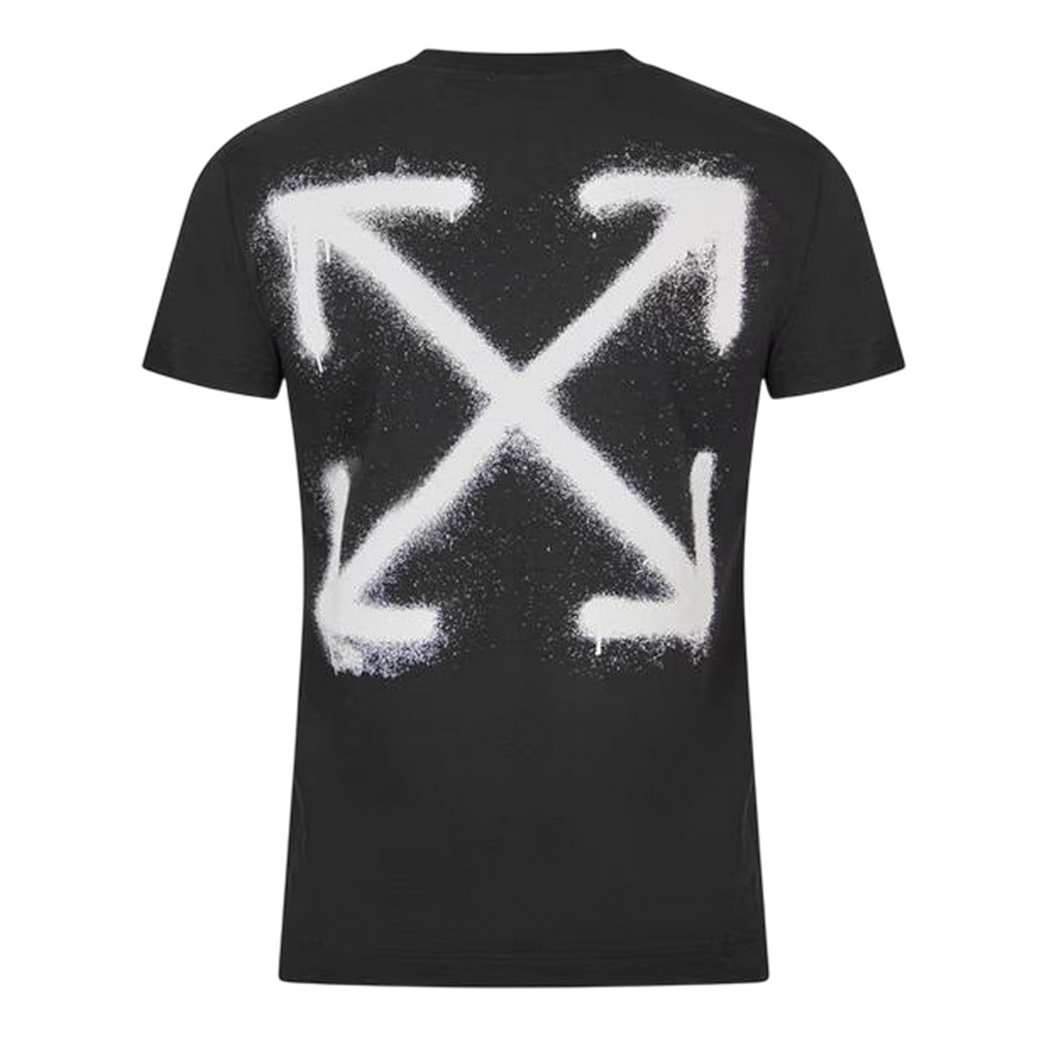 Black - Back - Off White Mens Off Logo Short-Sleeved T-Shirt