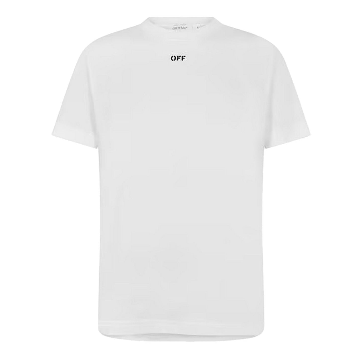 White - Front - Off White Mens Off Logo Short-Sleeved T-Shirt