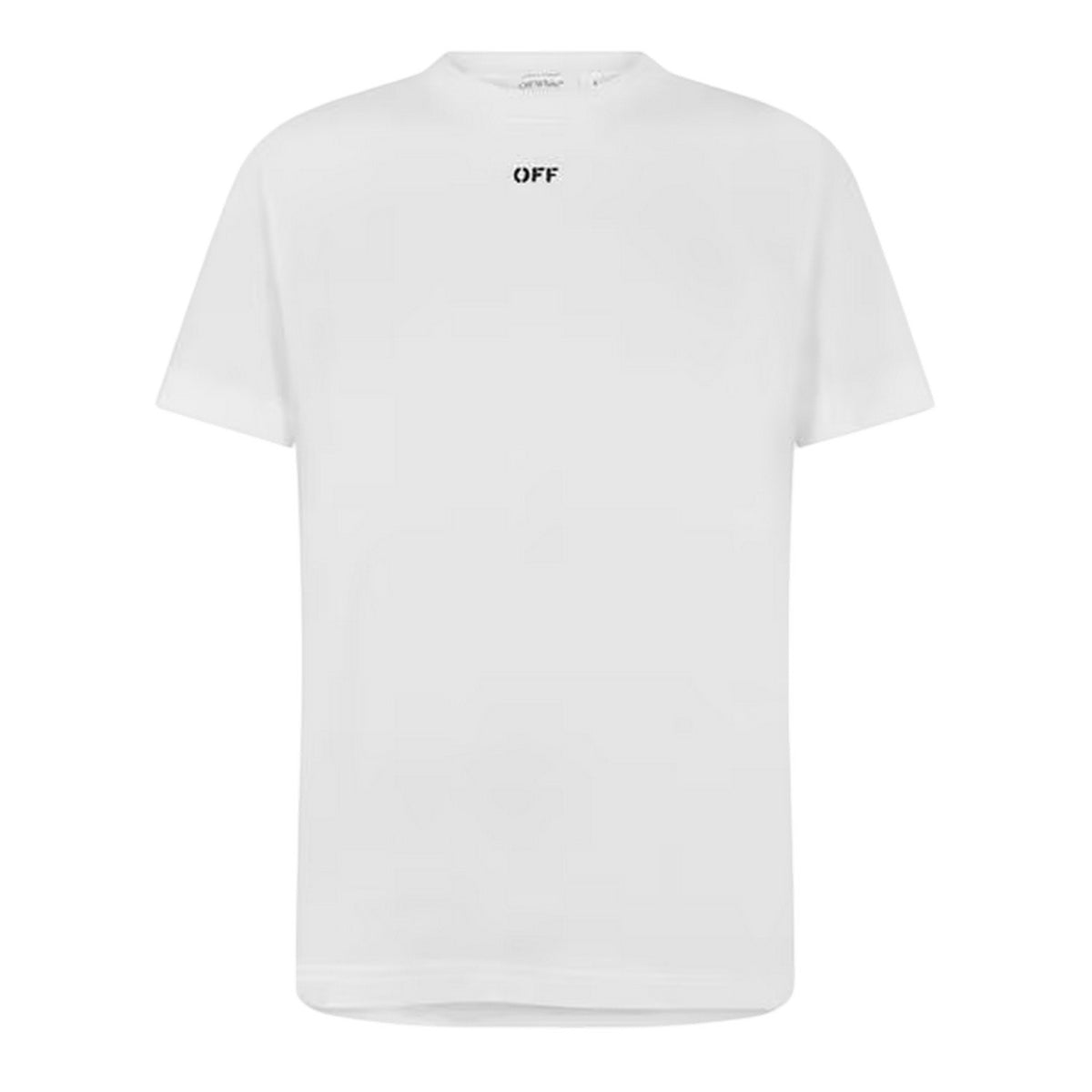 White - Front - Off White Mens Off Logo Short-Sleeved T-Shirt