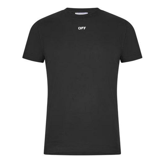 Black - Front - Off White Mens Off Logo Short-Sleeved T-Shirt
