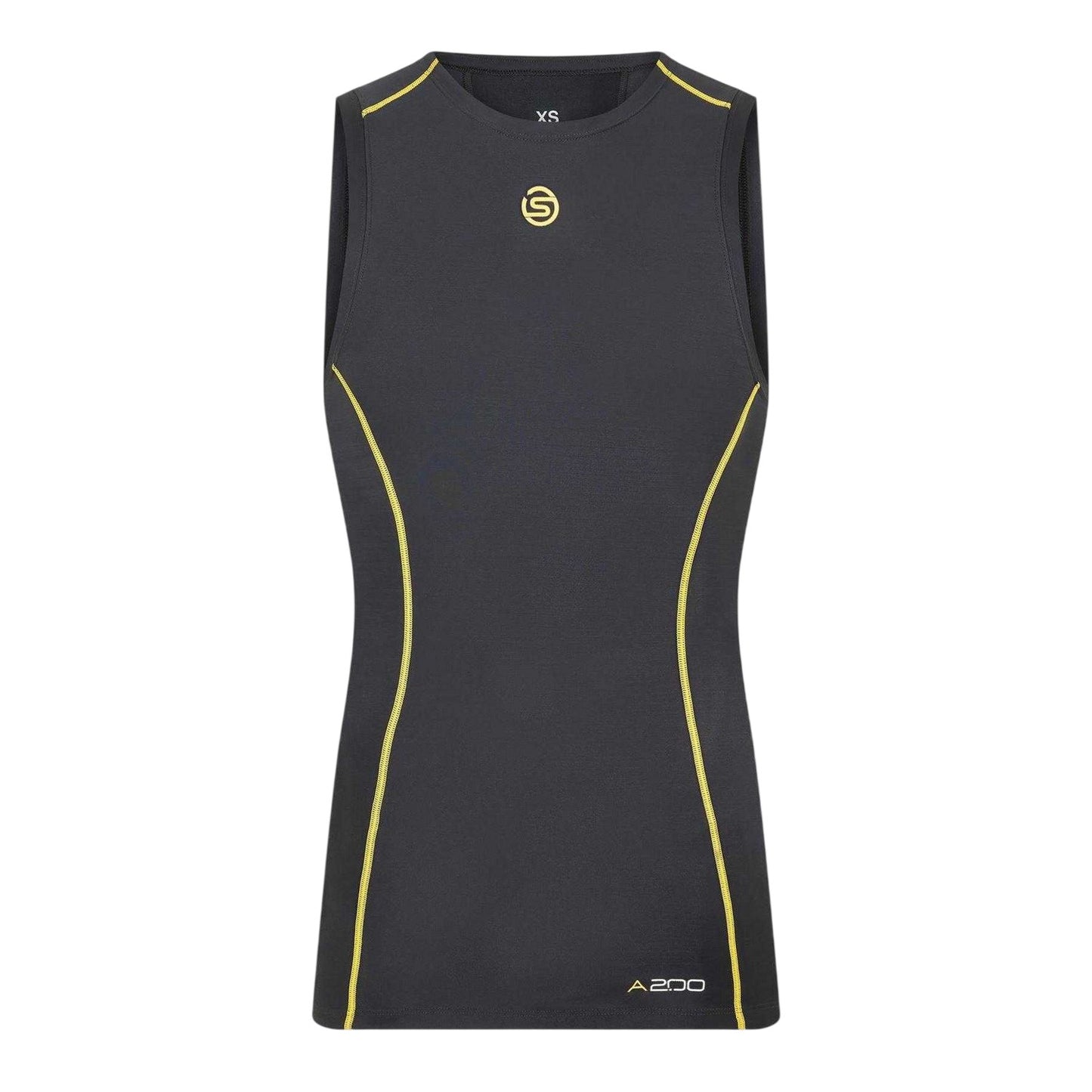 Black - Front - Skins Mens A200 Contrast Vest Top