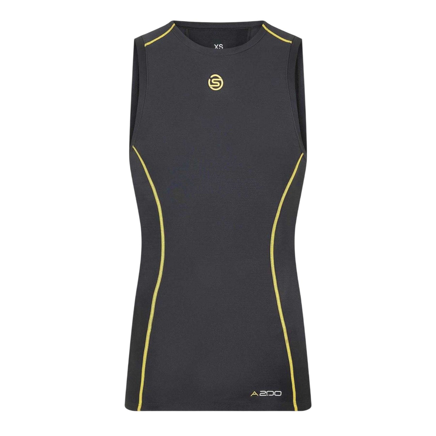 Black - Front - Skins Mens A200 Contrast Vest Top