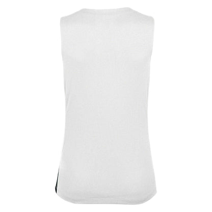 White-Black - Back - Nike Womens-Ladies Team Swoosh Sleeveless Jersey