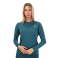 Teal - Side - Skins Womens-Ladies Series-3 Long-Sleeved T-Shirt