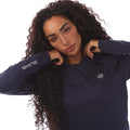 Navy - Side - Skins Womens-Ladies Series-3 Long-Sleeved T-Shirt