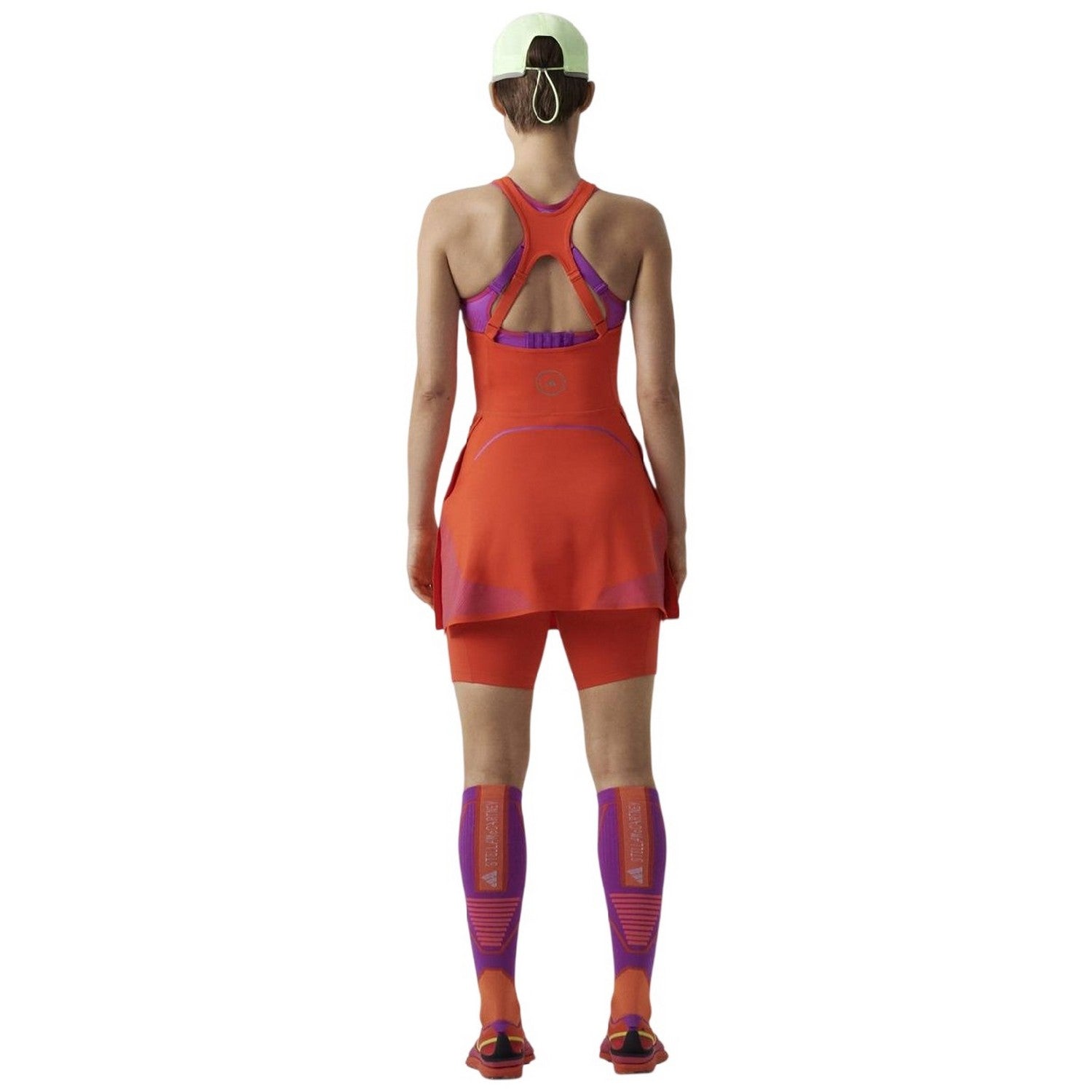 Orange - Back - Adidas Womens-Ladies Truepace Athletic Dress