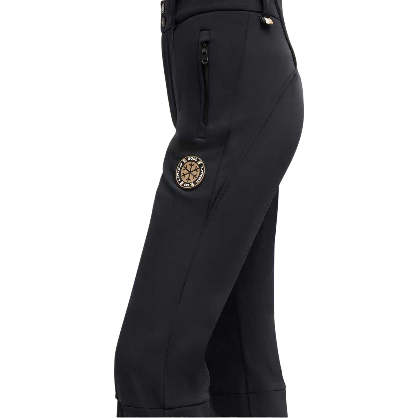 Black - Side - Boss Womens-Ladies Kern Flared Ski Trousers