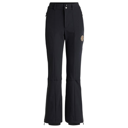 Black - Front - Boss Womens-Ladies Kern Flared Ski Trousers
