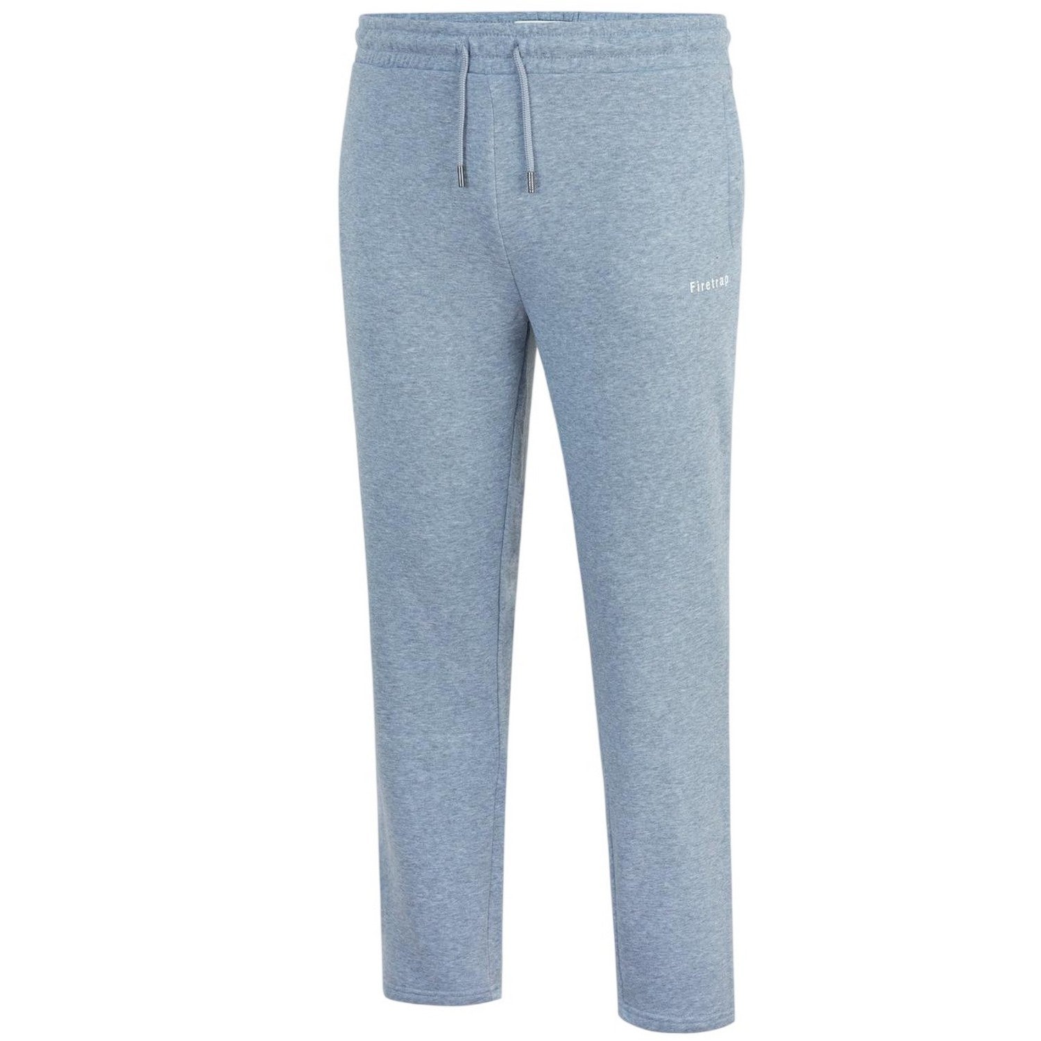 Heather Grey - Side - Firetrap Mens Fleece Joggers