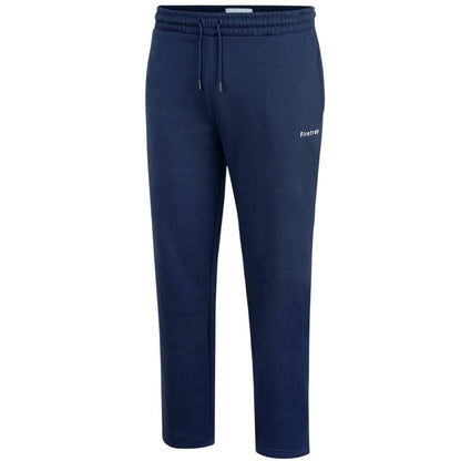 Navy - Side - Firetrap Mens Fleece Joggers
