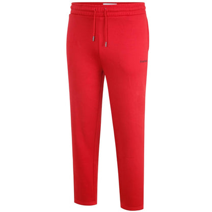 Red - Side - Firetrap Mens Fleece Joggers