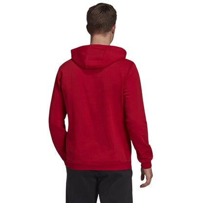 Team Power Red - Back - Adidas Mens Entrada 22 Hoodie
