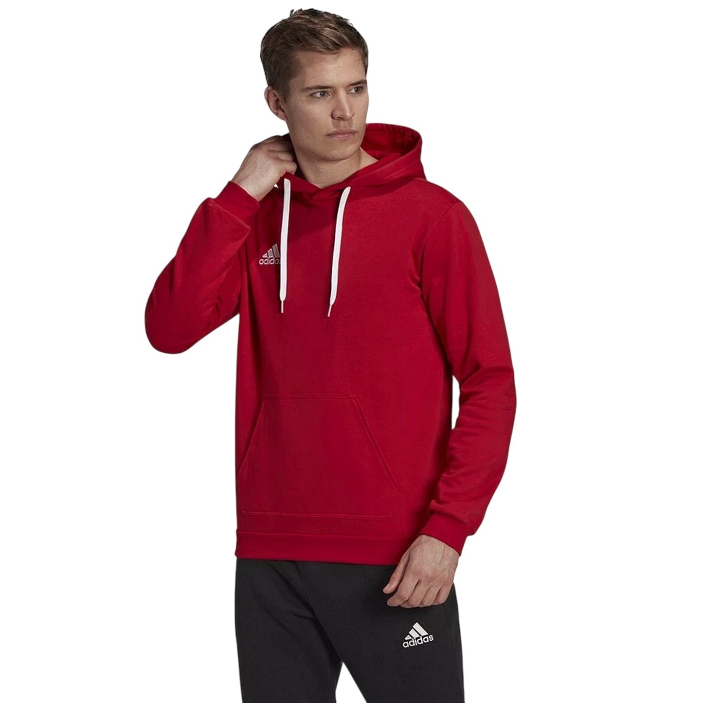 Team Power Red - Lifestyle - Adidas Mens Entrada 22 Hoodie
