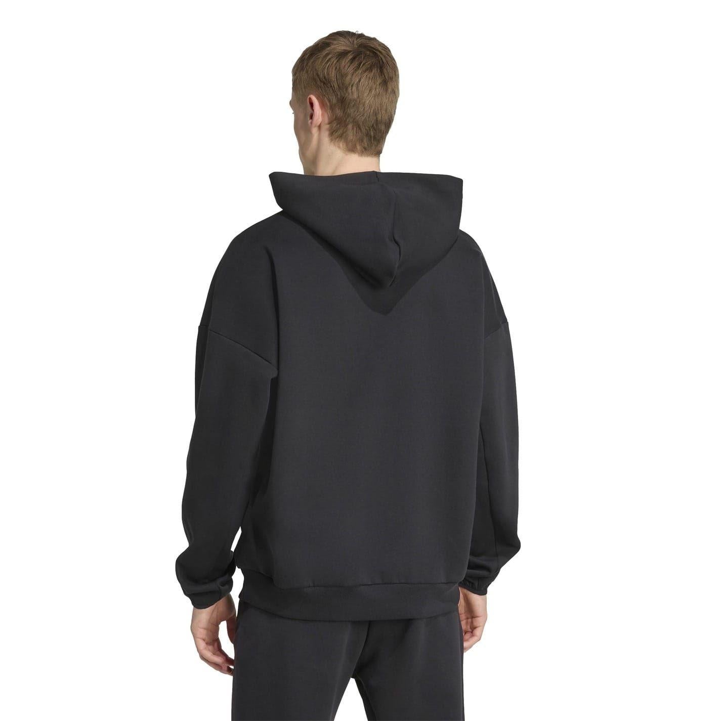 All Black - Back - Adidas Mens New Zealand All Blacks Presentation Hoodie