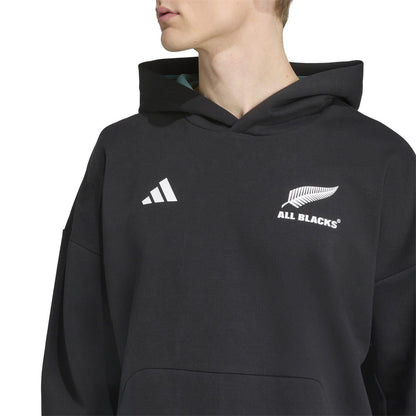 All Black - Side - Adidas Mens New Zealand All Blacks Presentation Hoodie