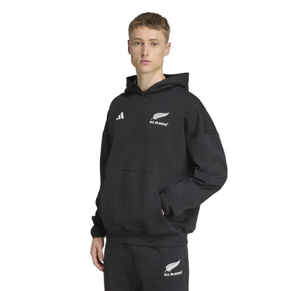 All Black - Pack Shot - Adidas Mens New Zealand All Blacks Presentation Hoodie