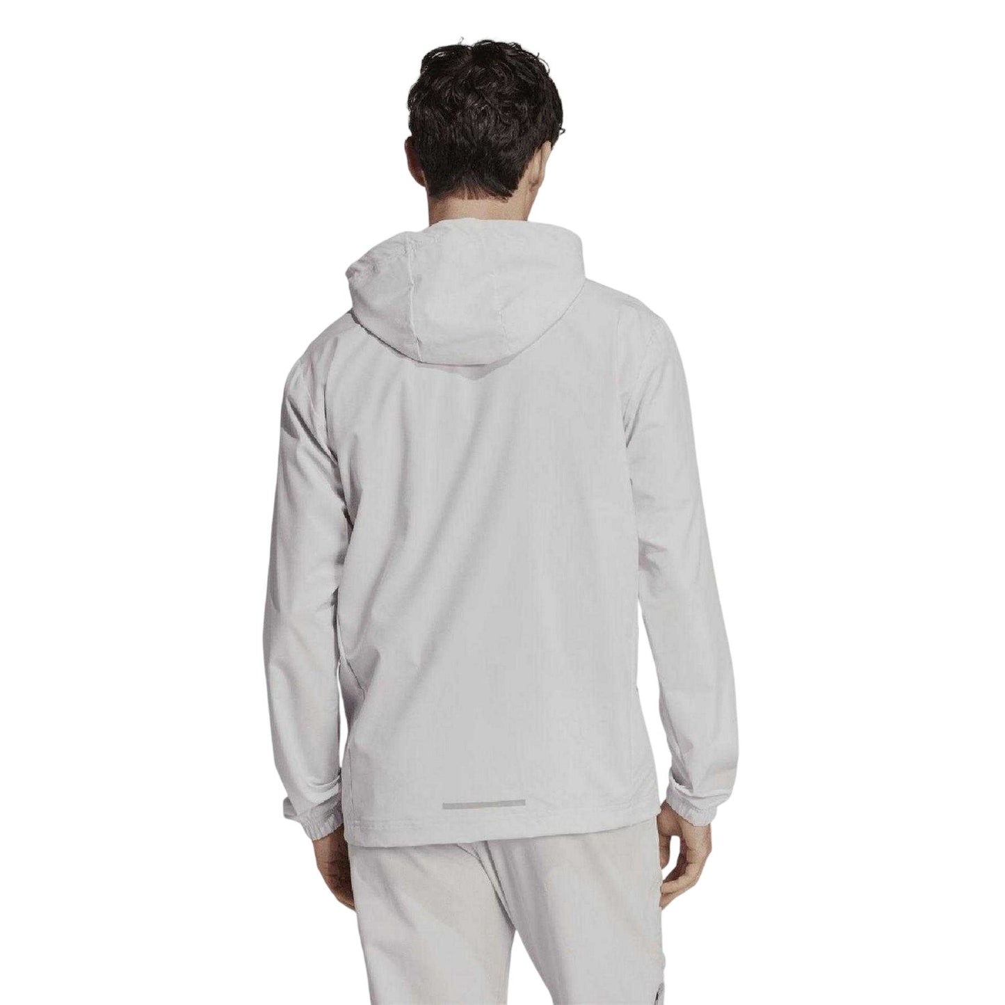 Grey - Back - Adidas Mens Own The Run Jacket