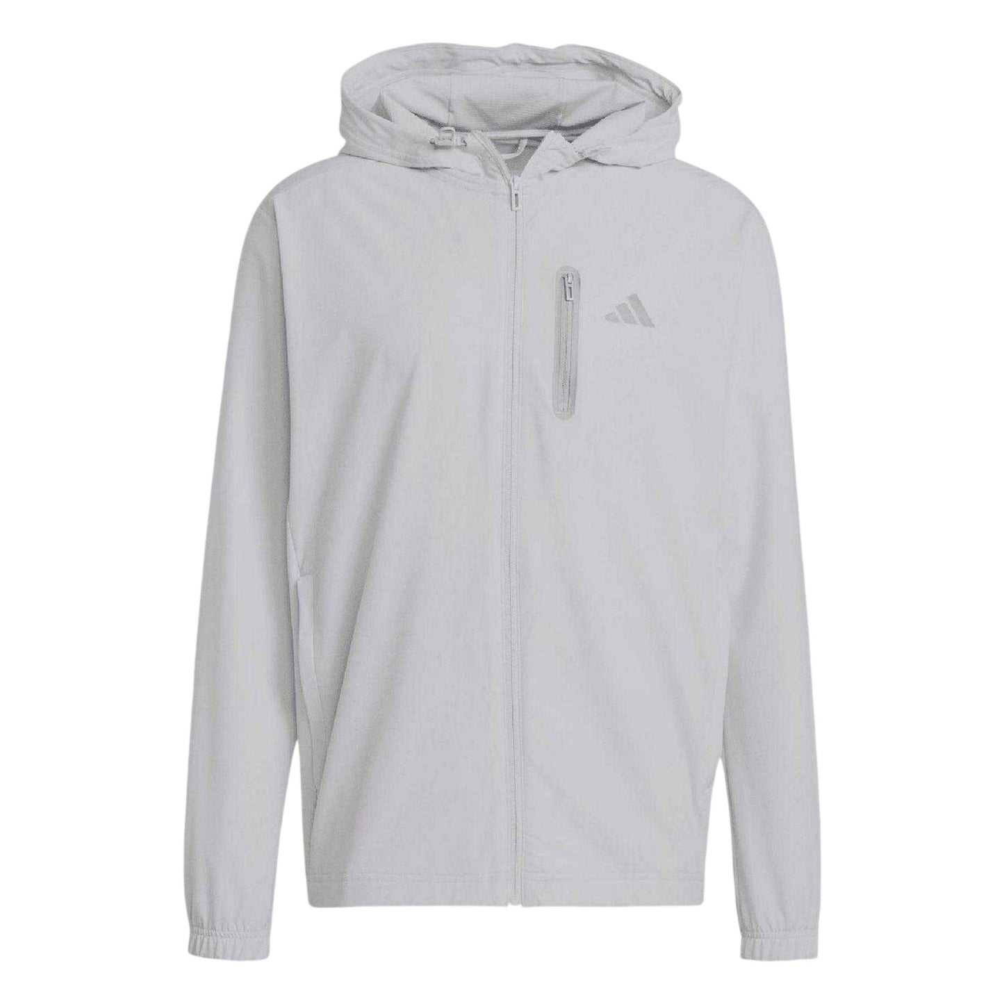 Grey - Front - Adidas Mens Own The Run Jacket