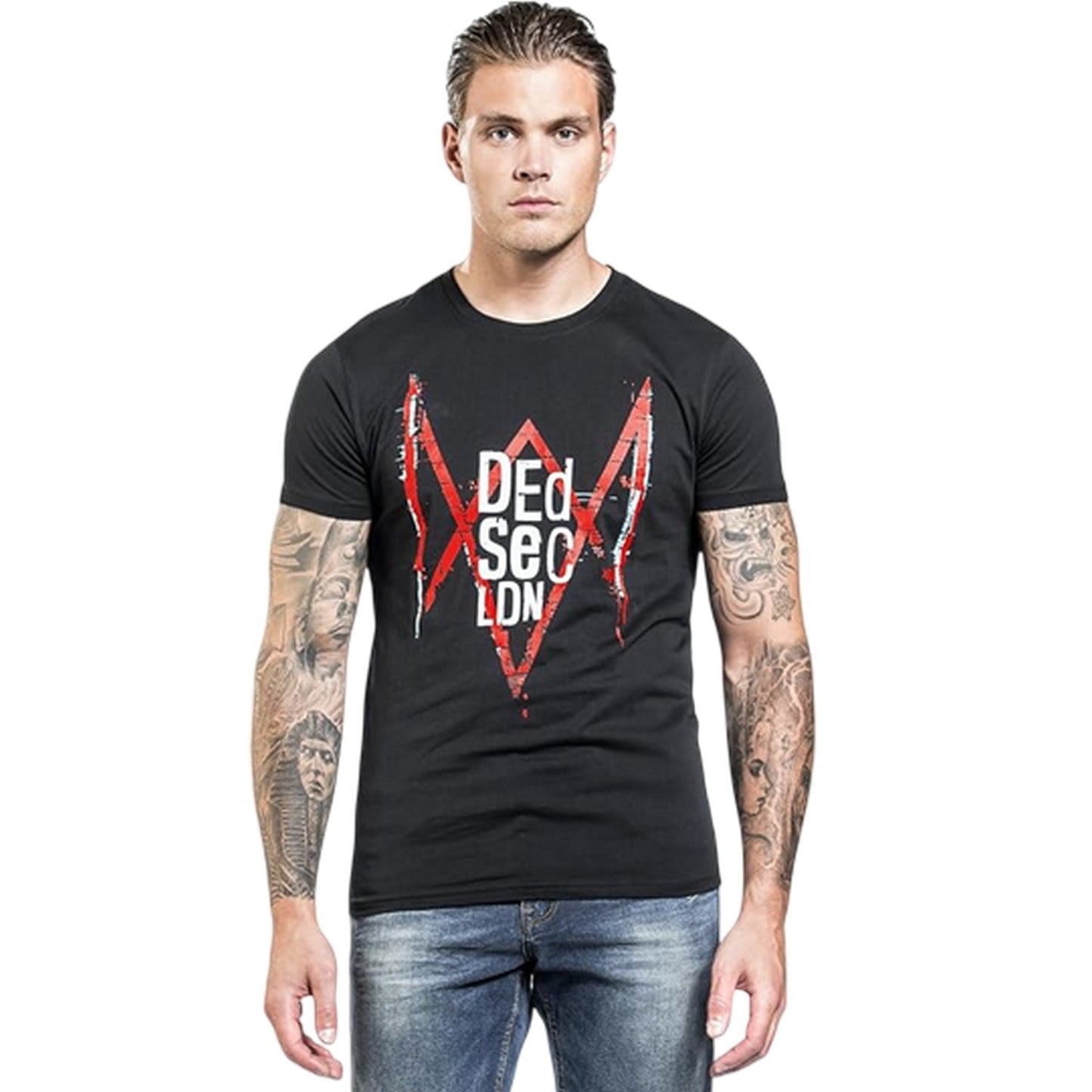 Black - Lifestyle - Watch Dogs Legion Mens Logo T-Shirt