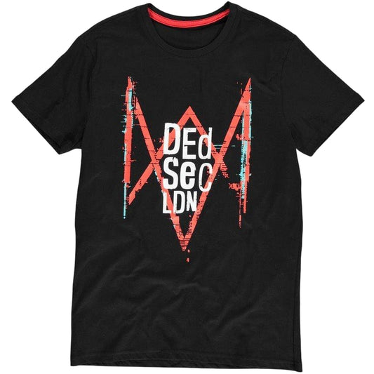 Black - Front - Watch Dogs Legion Mens Logo T-Shirt