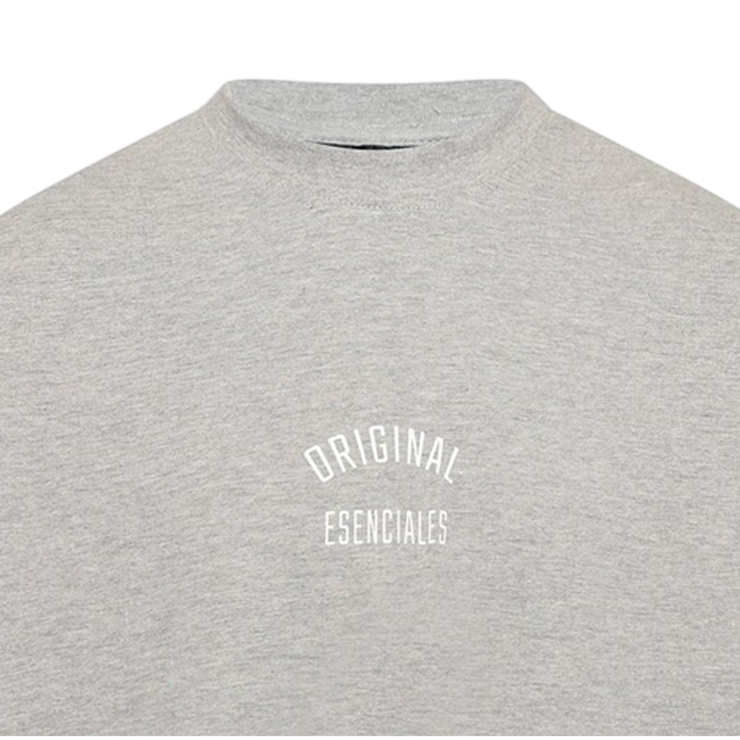 Grey Marl - Side - Luke Mens Original Cotton T-Shirt