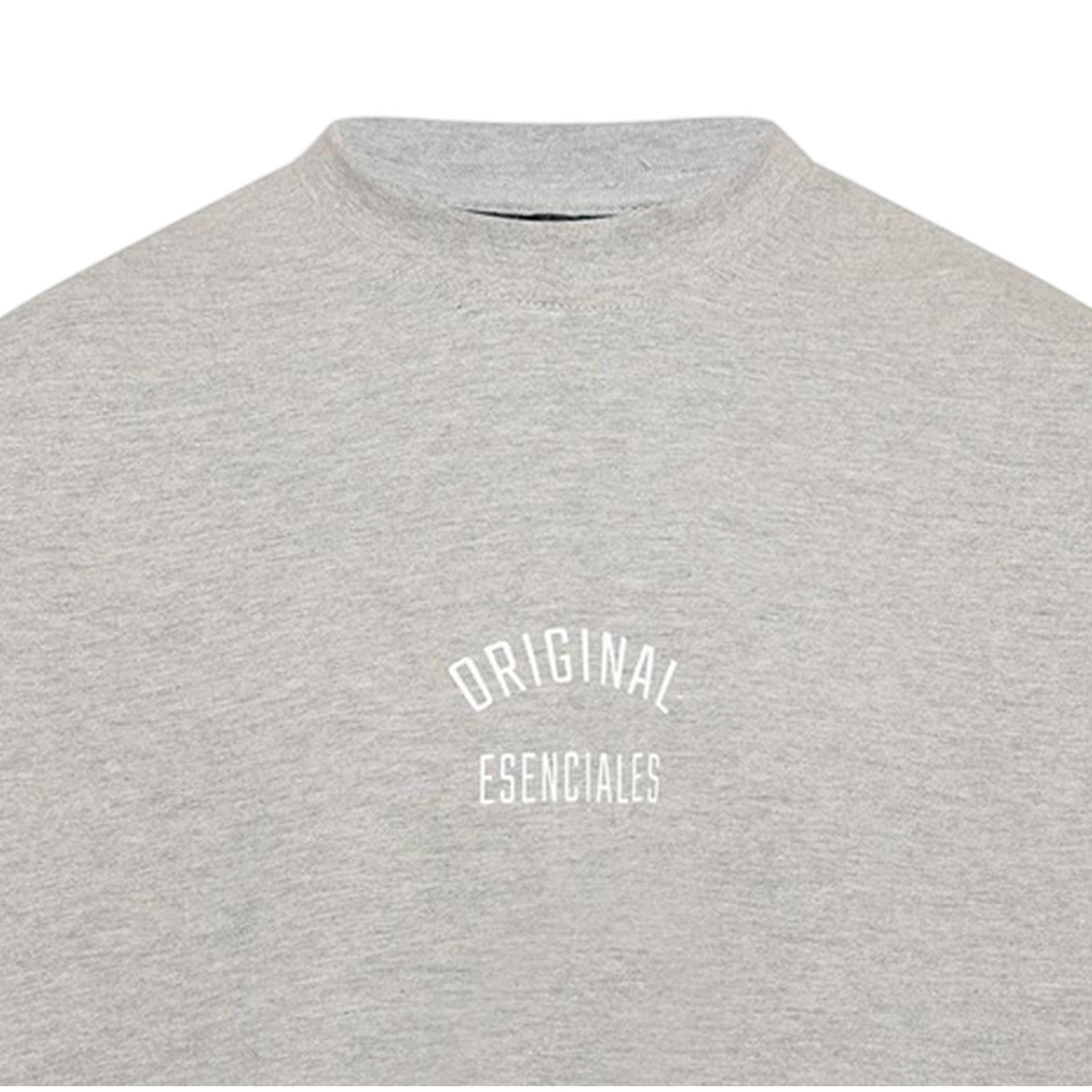 Grey Marl - Side - Luke Mens Original Cotton T-Shirt
