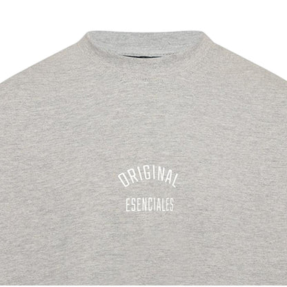 Grey Marl - Side - Luke Mens Original Cotton T-Shirt