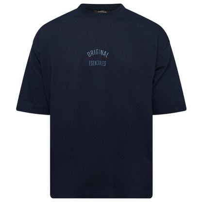 Navy - Front - Luke Mens Original Cotton T-Shirt