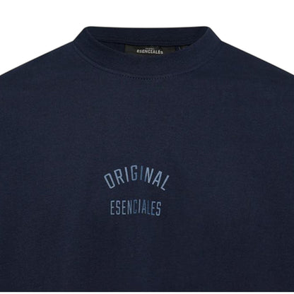 Navy - Side - Luke Mens Original Cotton T-Shirt