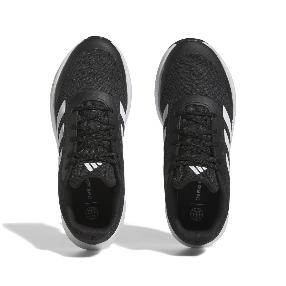 Black - Side - Adidas Childrens-Kids Runfalcon 3.0 Lace Up Trainers
