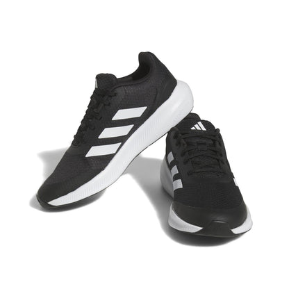 Black - Close up - Adidas Childrens-Kids Runfalcon 3.0 Lace Up Trainers
