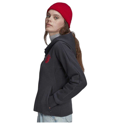 Grey - Lifestyle - Adidas Womens-Ladies FC Bayern Munich Anthem Jacket