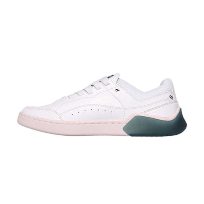 White-Green - Back - Skechers Unisex Adult Cup Classic Leather Low Cut Trainers