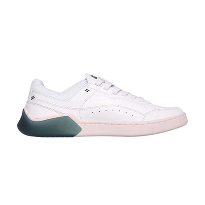 White-Green - Side - Skechers Unisex Adult Cup Classic Leather Low Cut Trainers