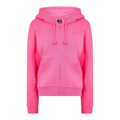 Pink - Front - Adidas Womens-Ladies All SZN Full Zip Hoodie