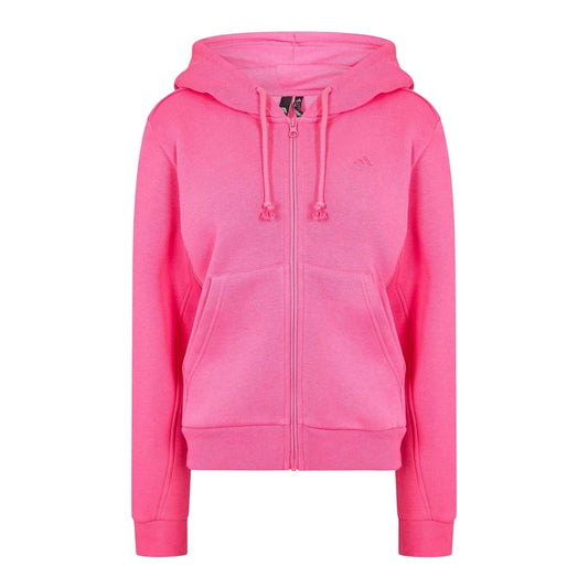 Pink - Front - Adidas Womens-Ladies All SZN Full Zip Hoodie