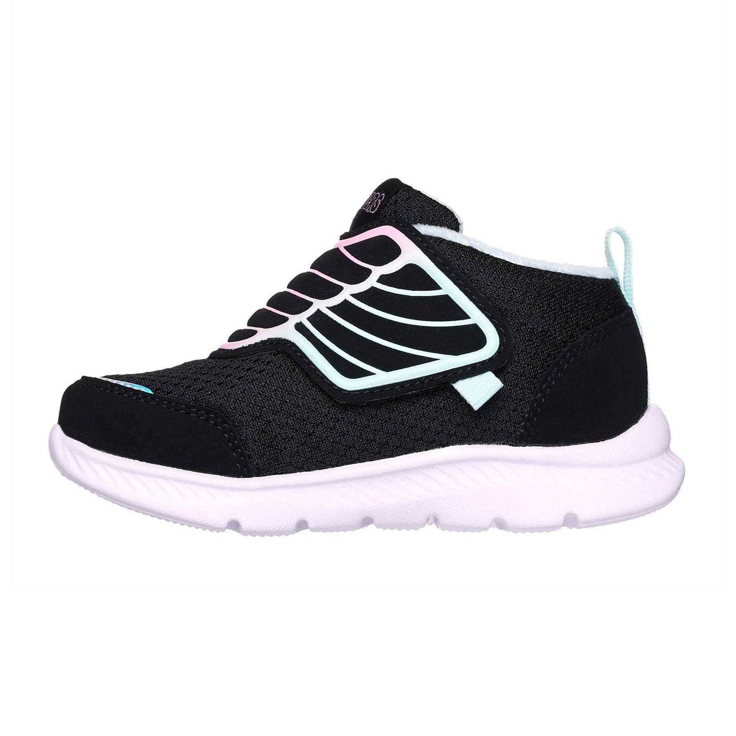 Black - Back - Skechers Childrens-Kids Comfyflex2 Angel Wing Trainers